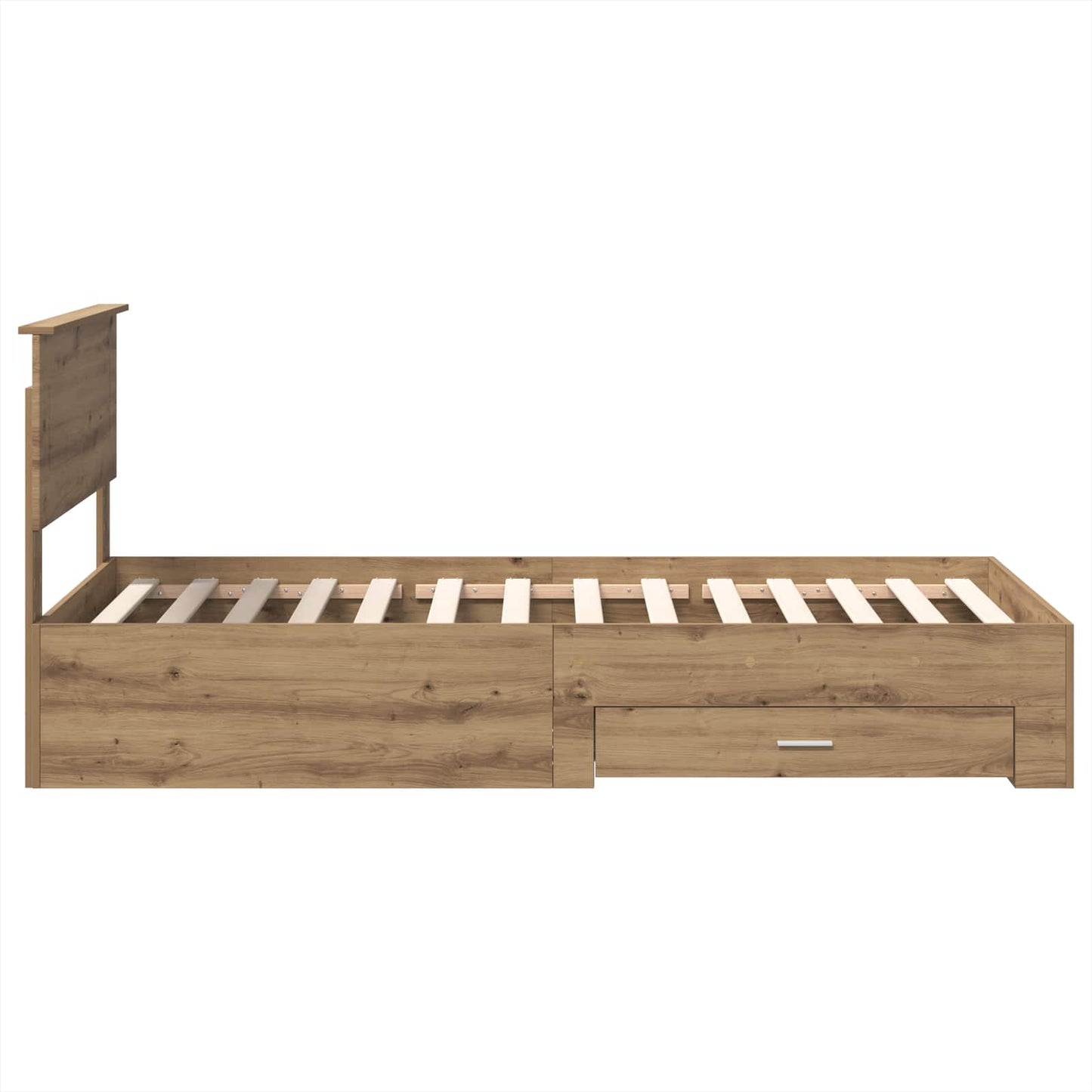 Sengestamme med skuff Artisan Eik 90 x 200 cm Konstruert tre