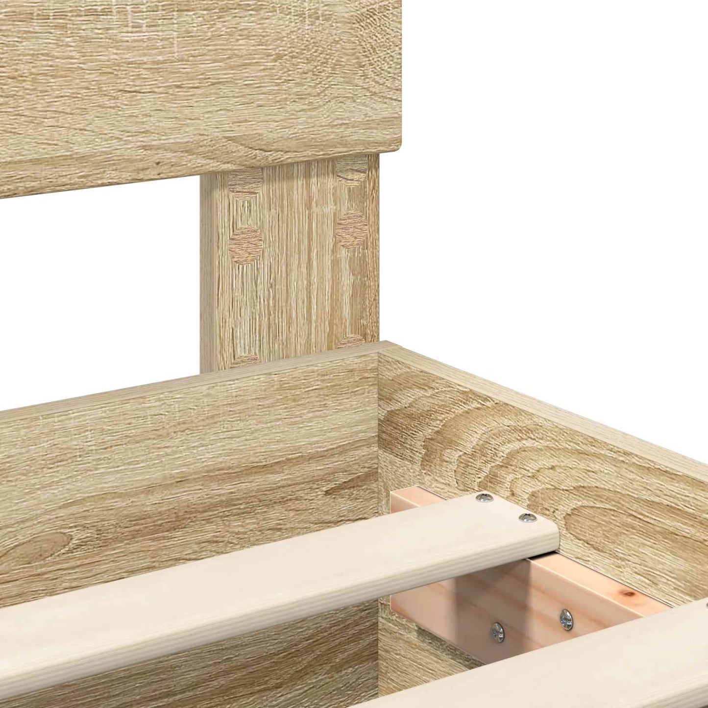 Sengestamme med hylle Sonoma eik 120 x 190 cm Konstruert tre