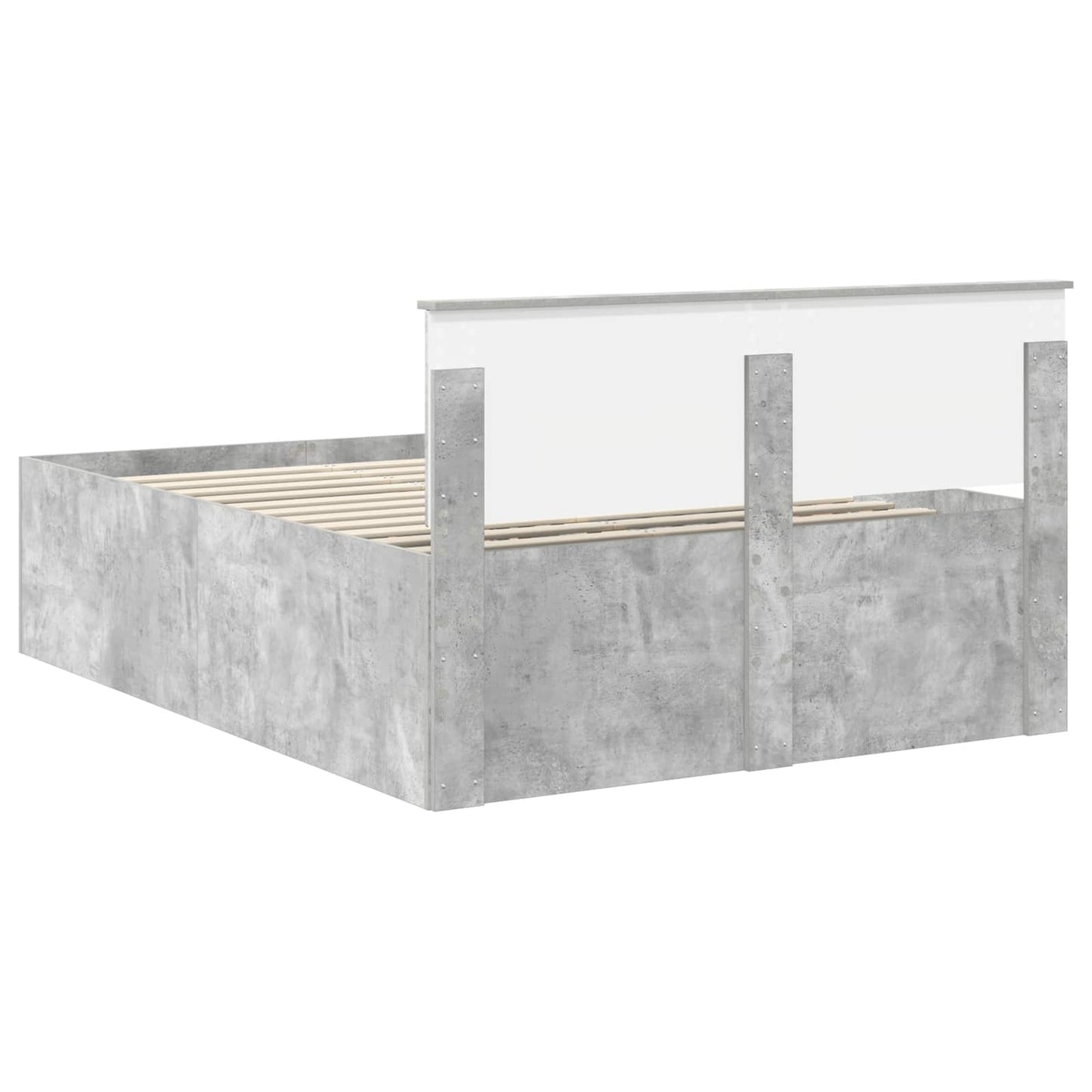 Sengestamme Betonggrå 150 x 200 cm Konstruert tre