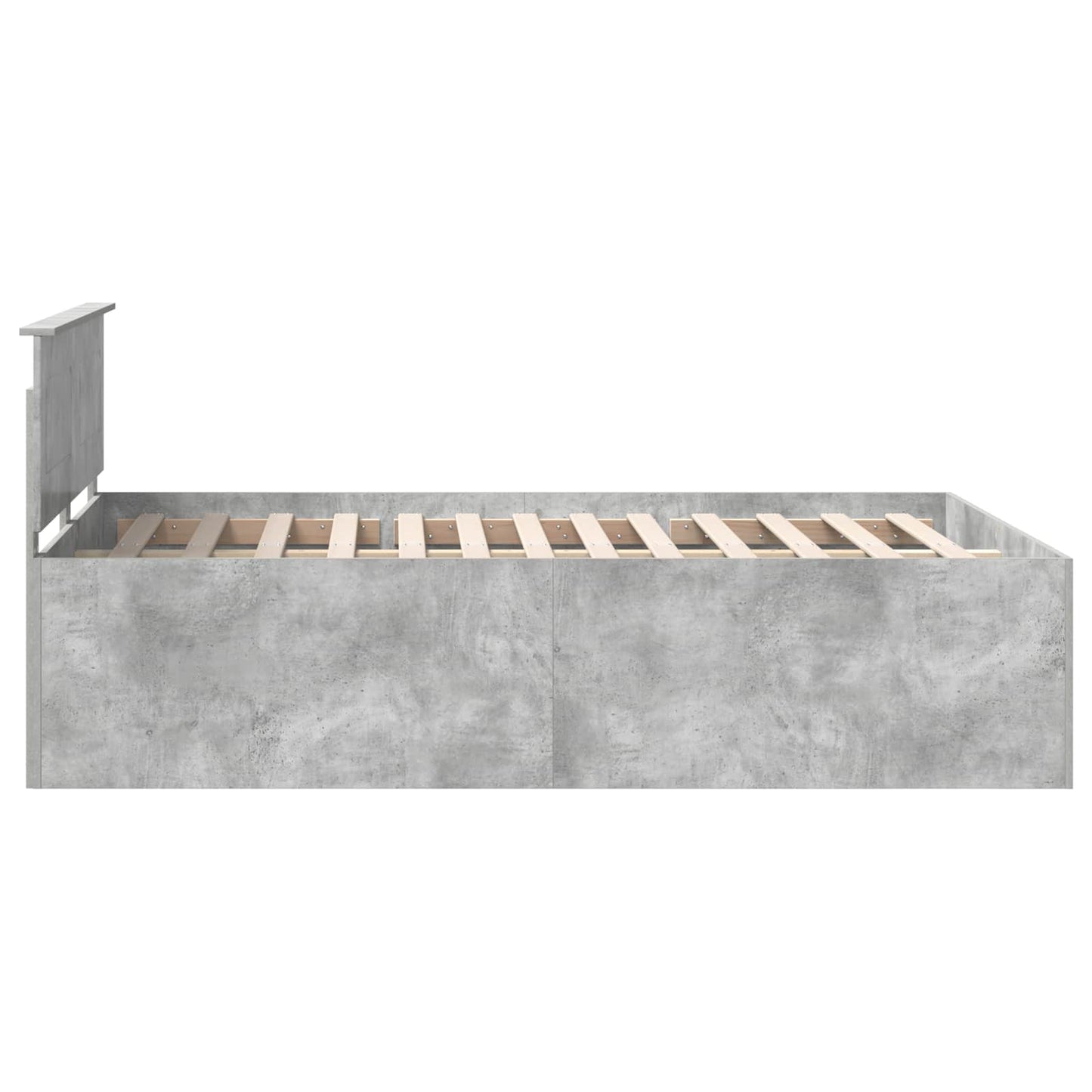 Sengestamme Betonggrå 150 x 200 cm Konstruert tre