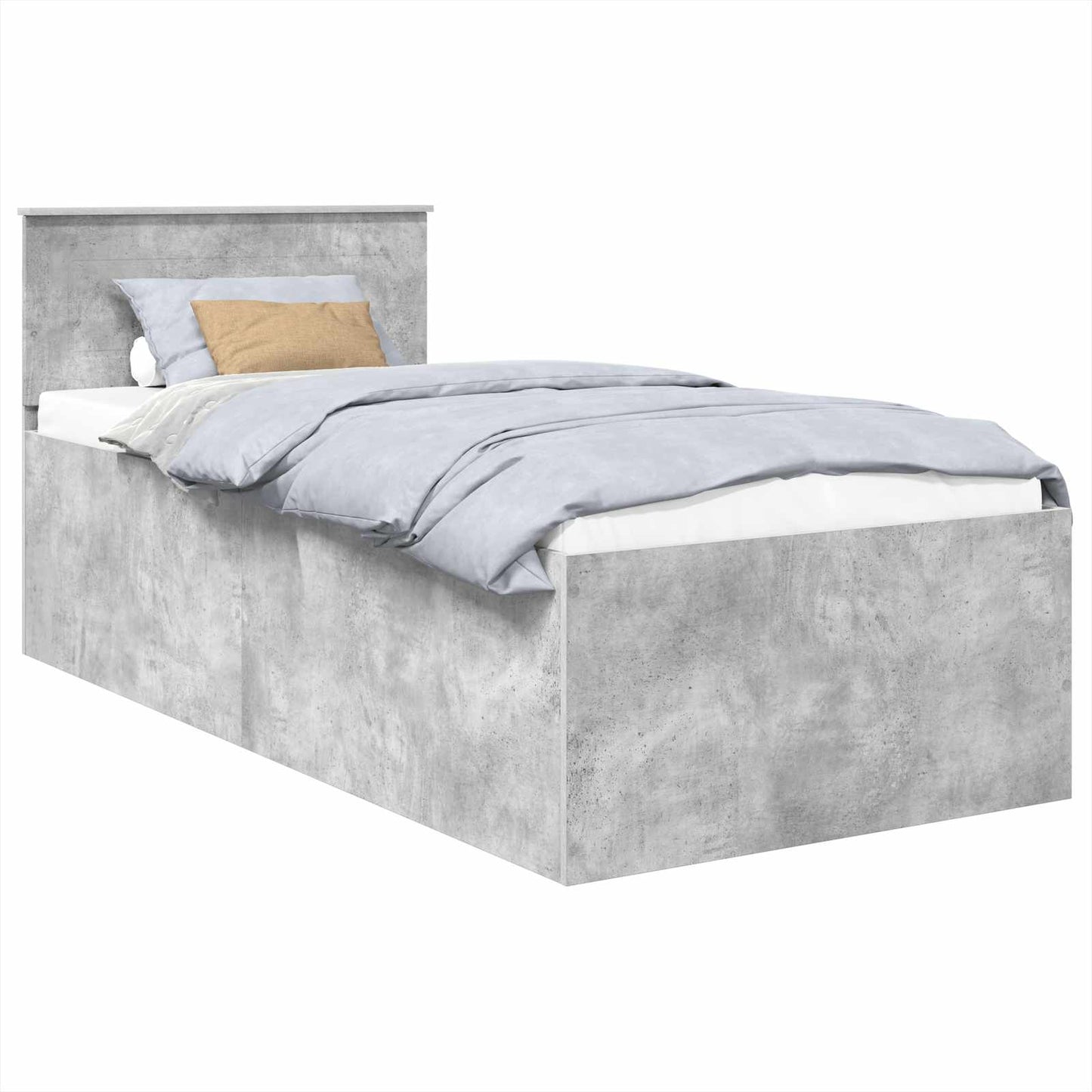 Sengestamme Betonggrå 120 x 200 cm Konstruert tre