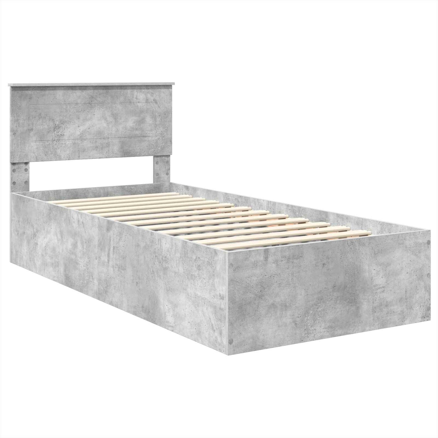 Sengestamme Betonggrå 100 x 200 cm Konstruert tre