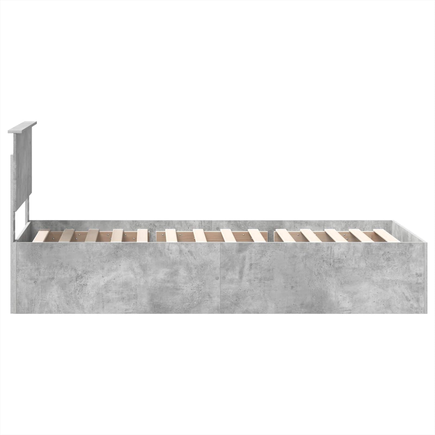 Sengestamme Betonggrå 100 x 200 cm Konstruert tre