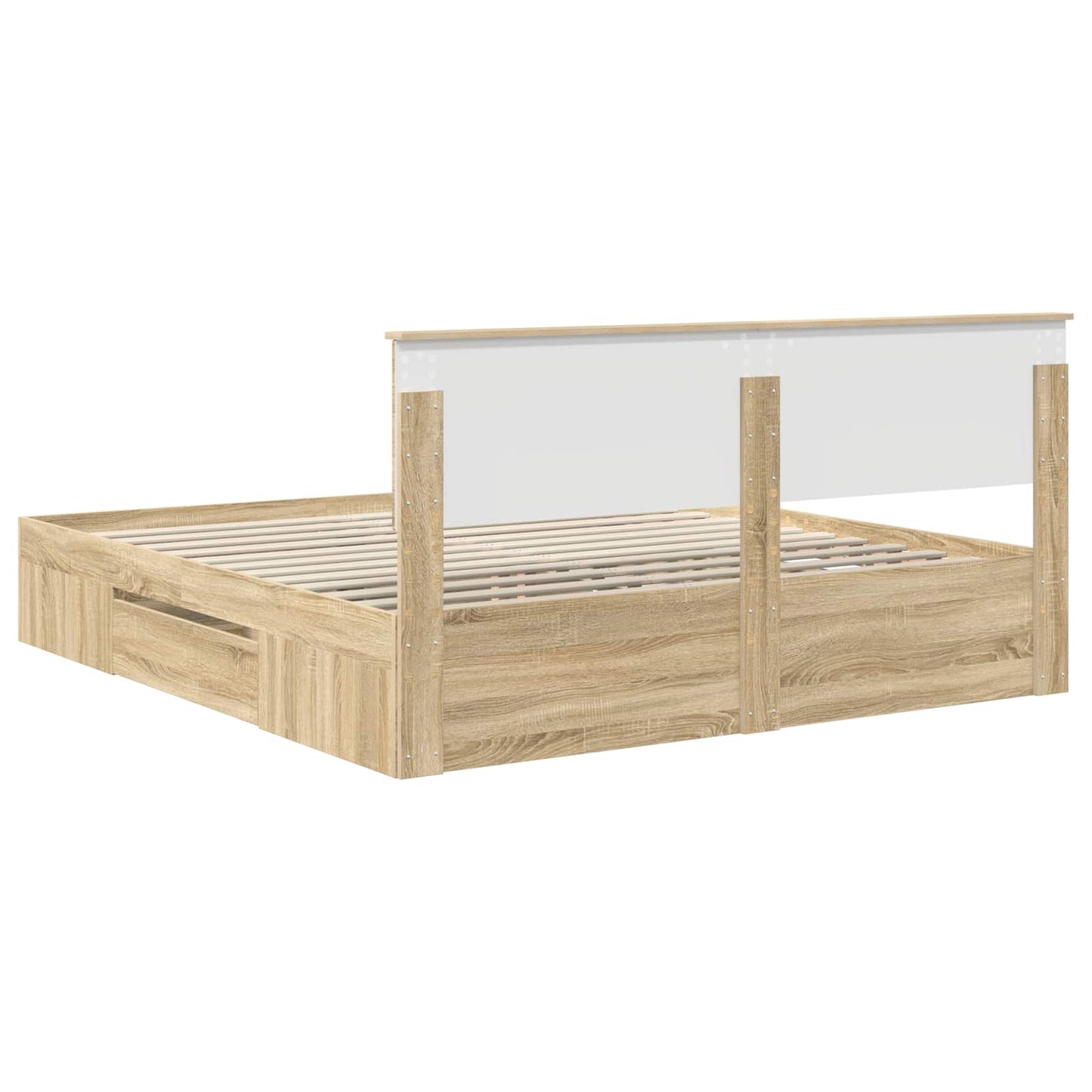 Sengestamme Sonoma eik 180 x 200 cm Konstruert tre