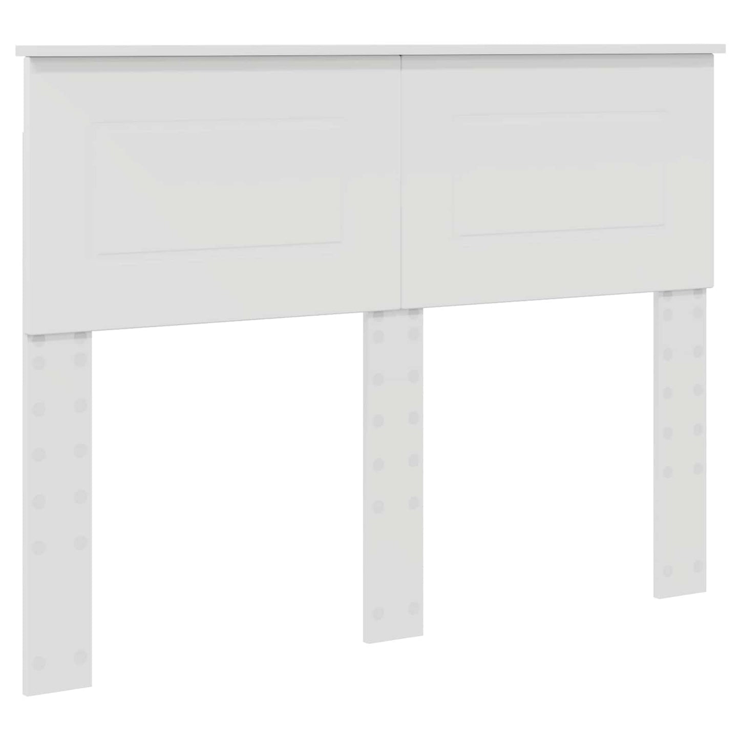 Sengestamme med hodegjerde Hvit 137 x 203 cm Konstruert tre