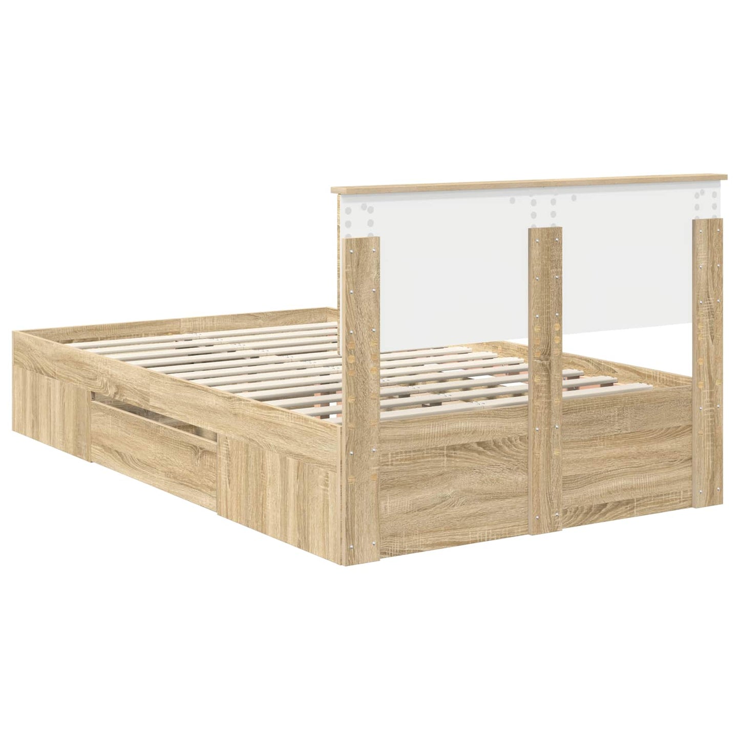 Sengestamme Sonoma eik 120 x 200 cm Konstruert tre