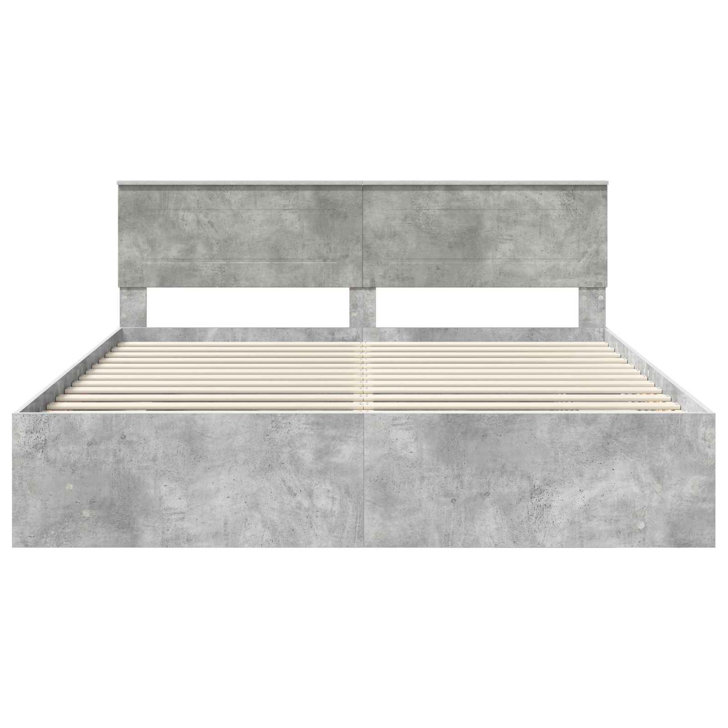Sengestamme Betonggrå 200 x 200 cm Konstruert tre