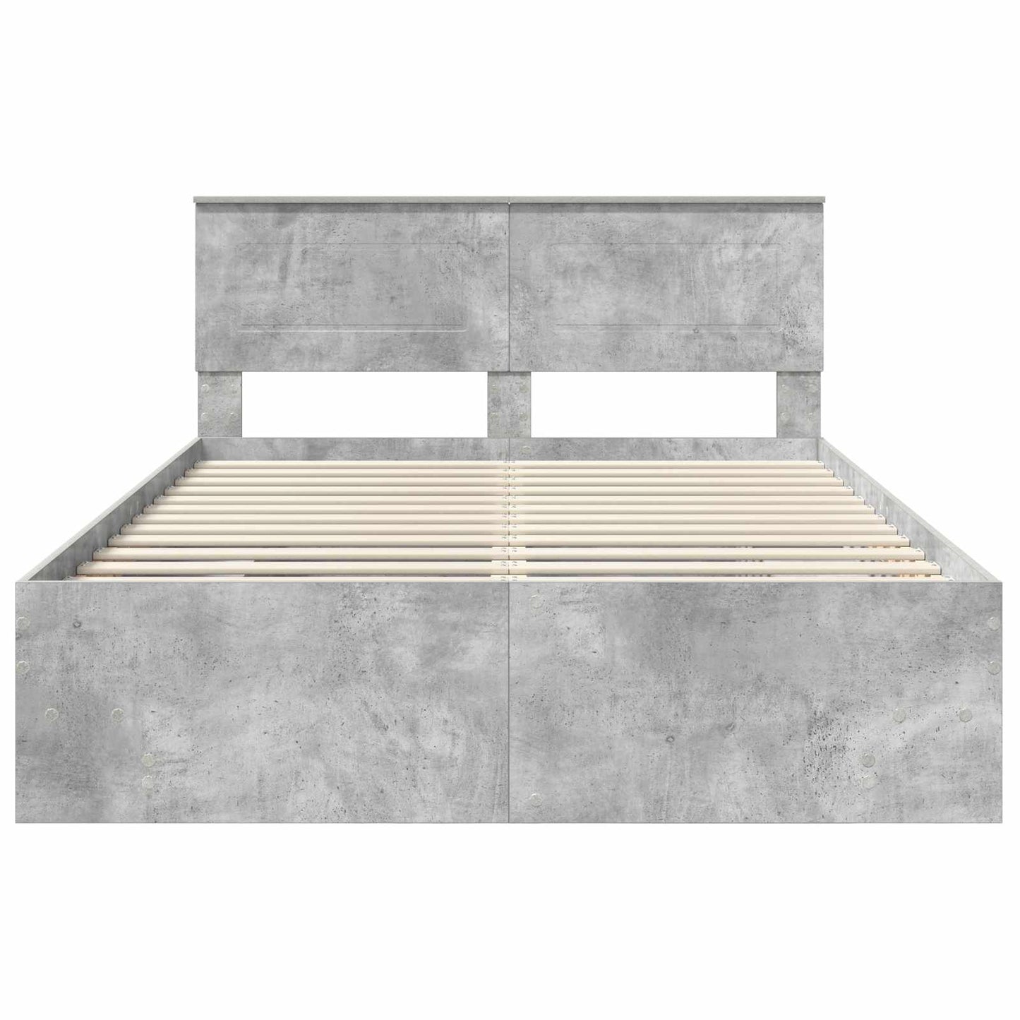 Sengestamme Betonggrå 160 x 200 cm Konstruert tre