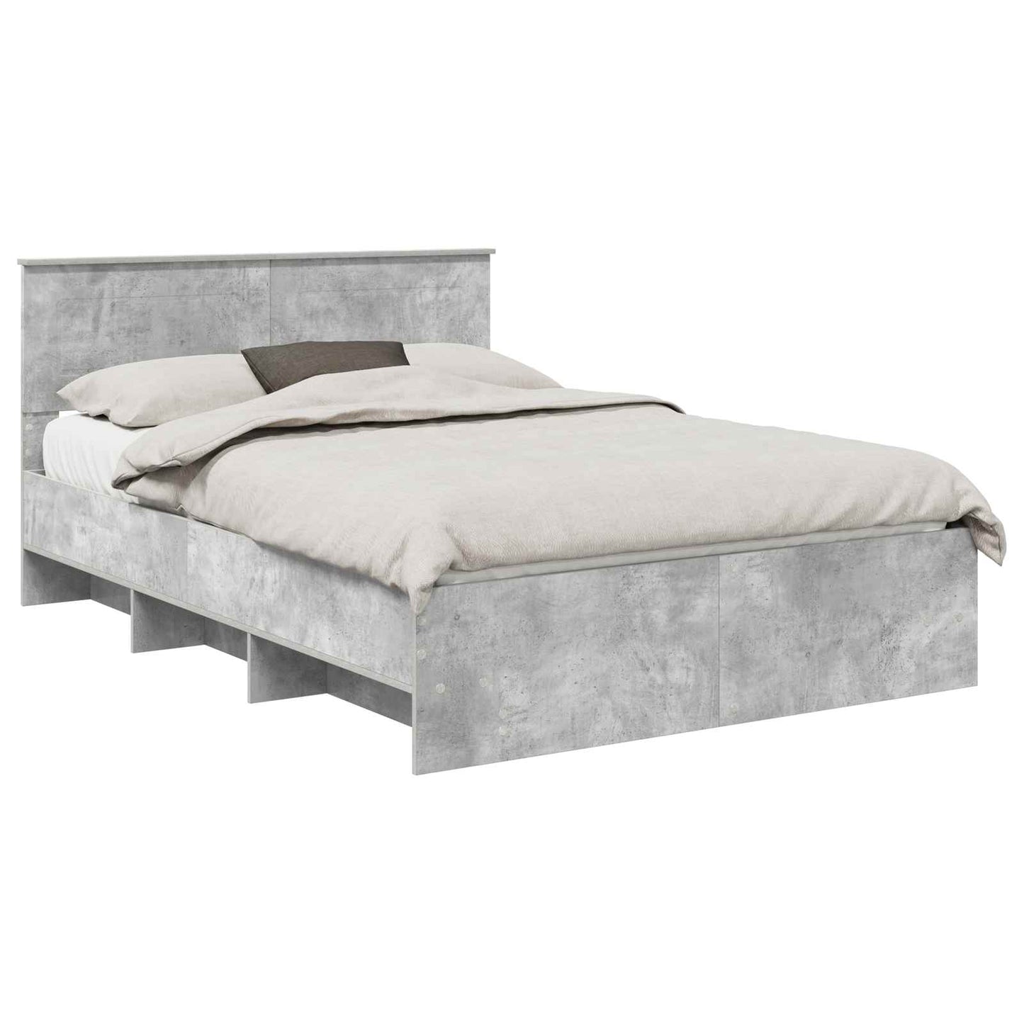 Sengestamme Betonggrå 150 x 200 cm Konstruert tre