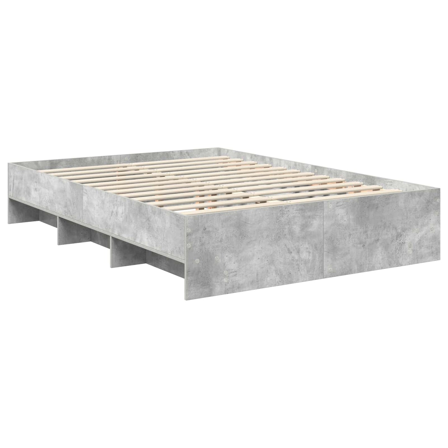 Sengestamme Betonggrå 140 x 200 cm Konstruert tre