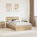 Sengestamme Sonoma eik 120 x 123 cm Konstruert tre