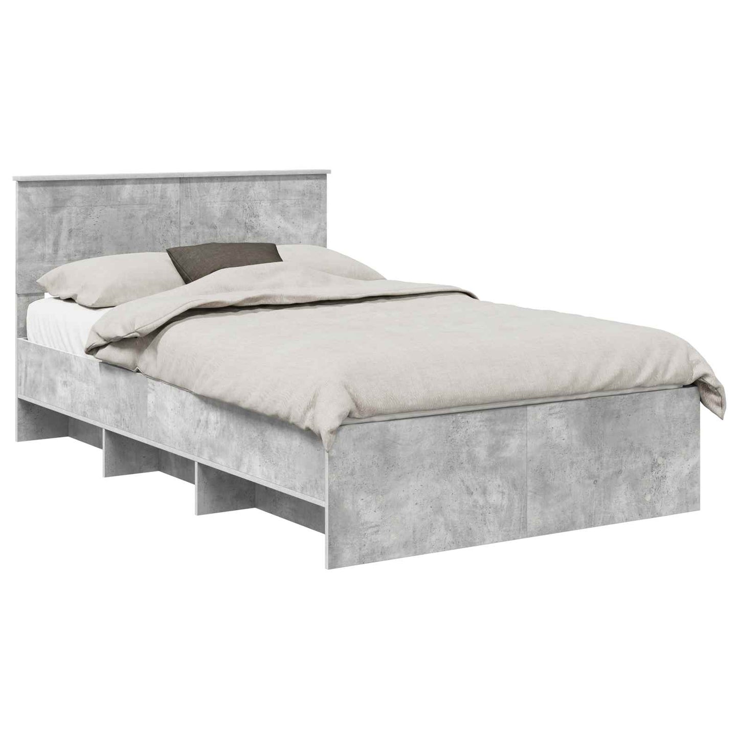 Sengestamme Betonggrå 120 x 123 cm Konstruert tre