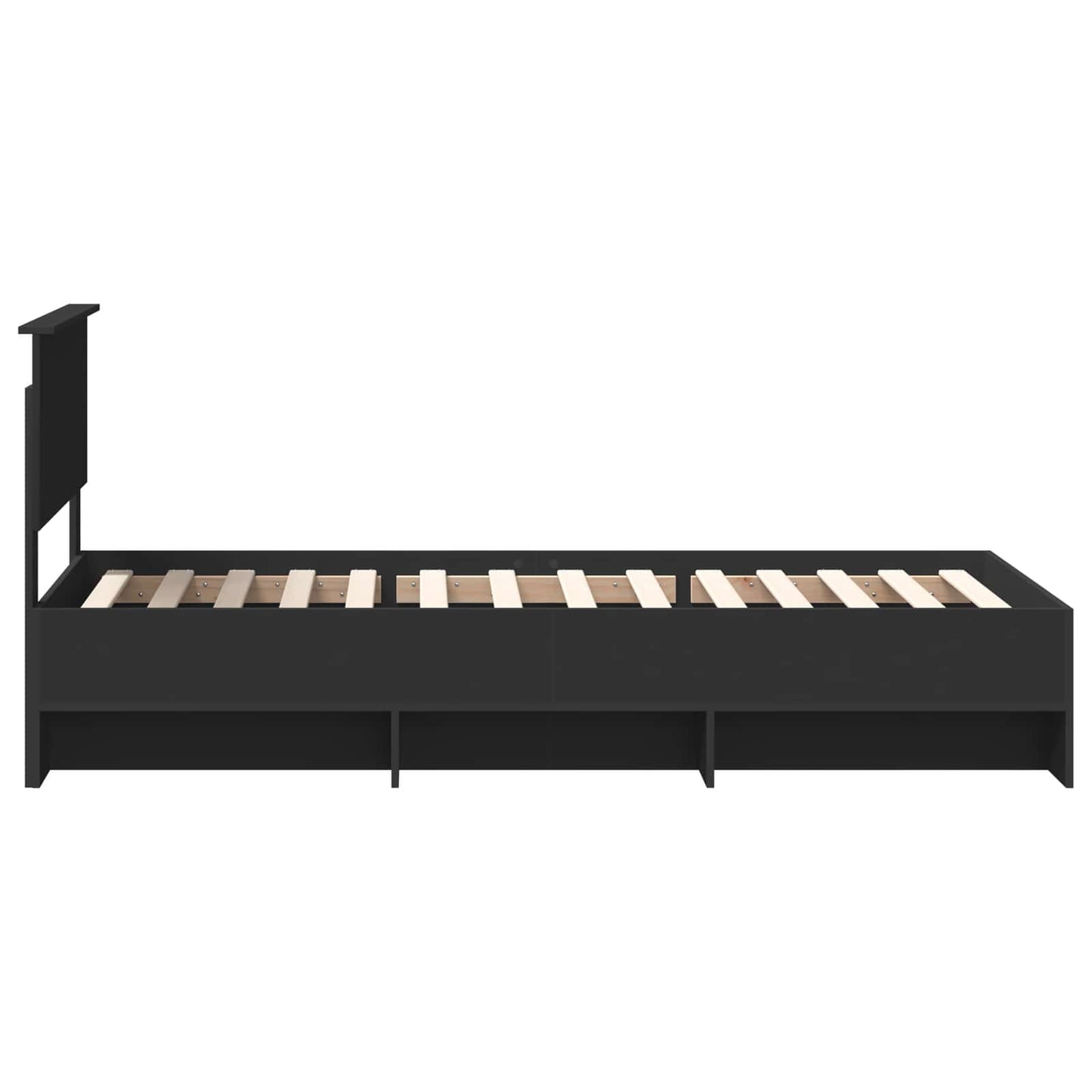 Sengestamme Svart 120 x 123 cm Konstruert tre