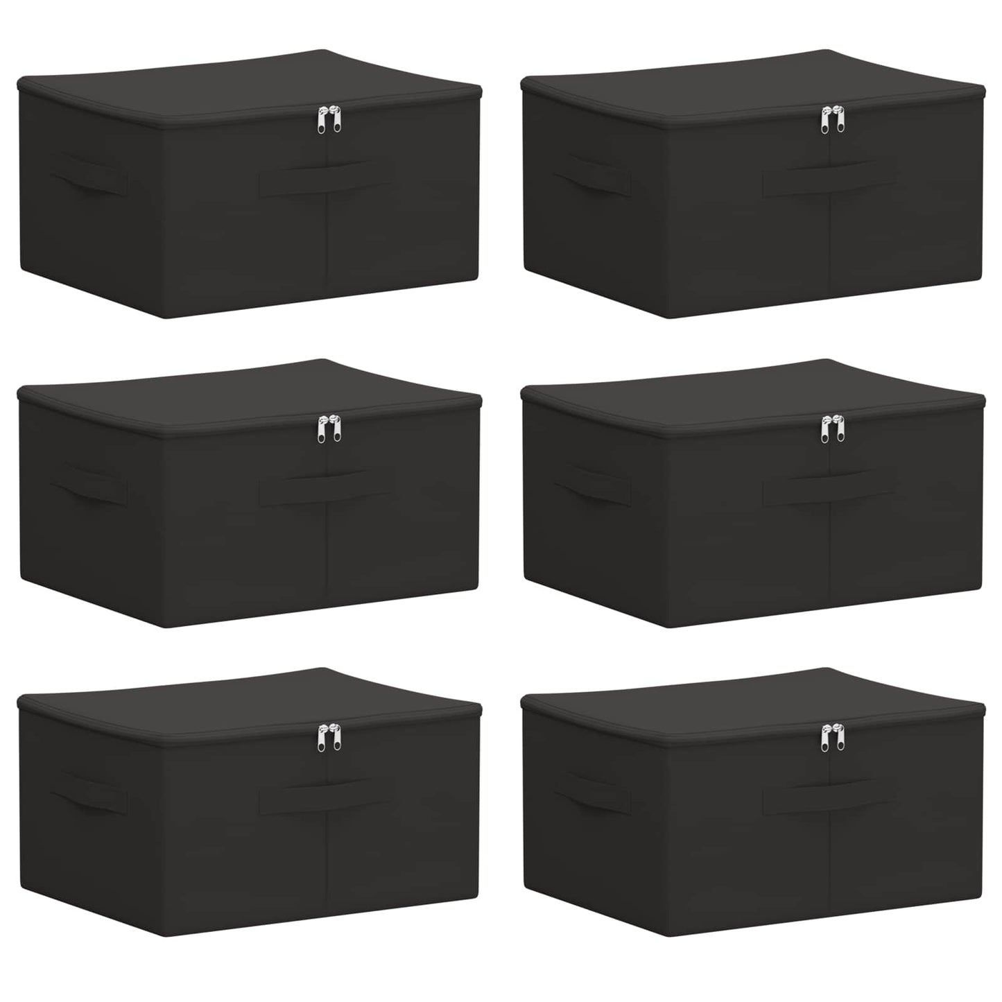Lagringsboks 6 pcs Antrasitt 43 x 34 x 23 cm Ikke-vevd stoff