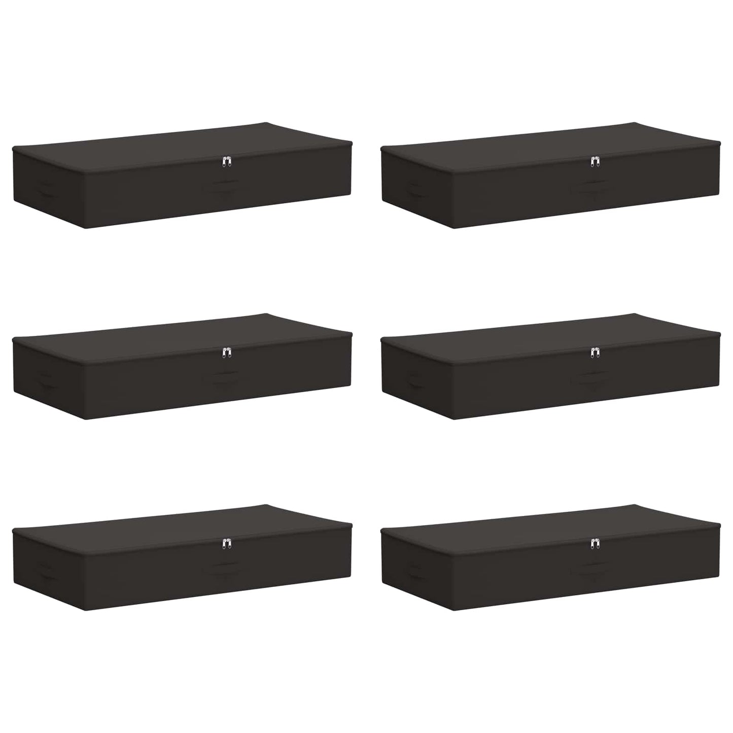 Lagringsboks 6 pcs Antrasitt 90 x 48 x 15 cm Ikke-vevd stoff