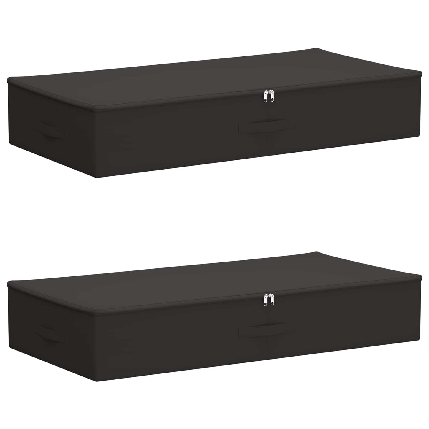 Lagringsboks 2 pcs Antrasitt 100 x 50 x 18 cm Ikke-vevd stoff
