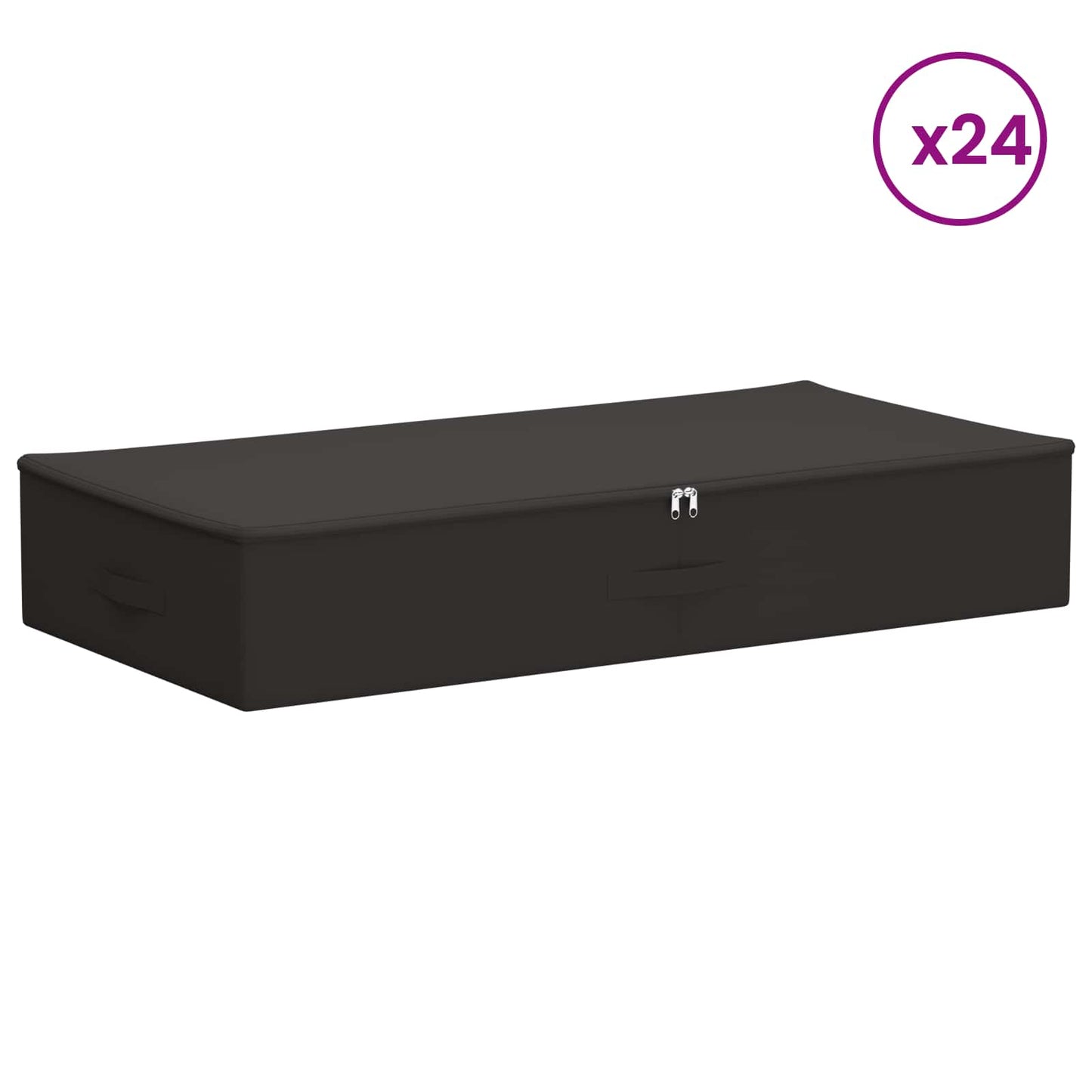 Lagringsboks 24 pcs Antrasitt 100 x 50 x 18 cm Ikke-vevd stoff