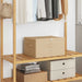 Lagringsboks Krem 43 x 34 x 23 cm Ikke-vevd stoff