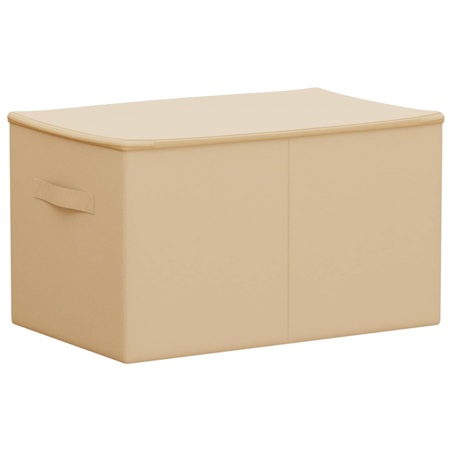 Lagringsboks Krem 55 x 35 x 32 cm Ikke-vevd stoff