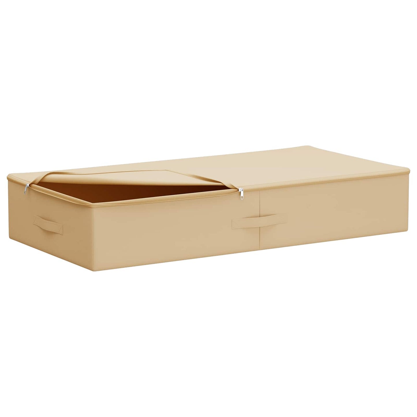Lagringsboks Krem 90 x 48 x 15 cm Ikke-vevd stoff