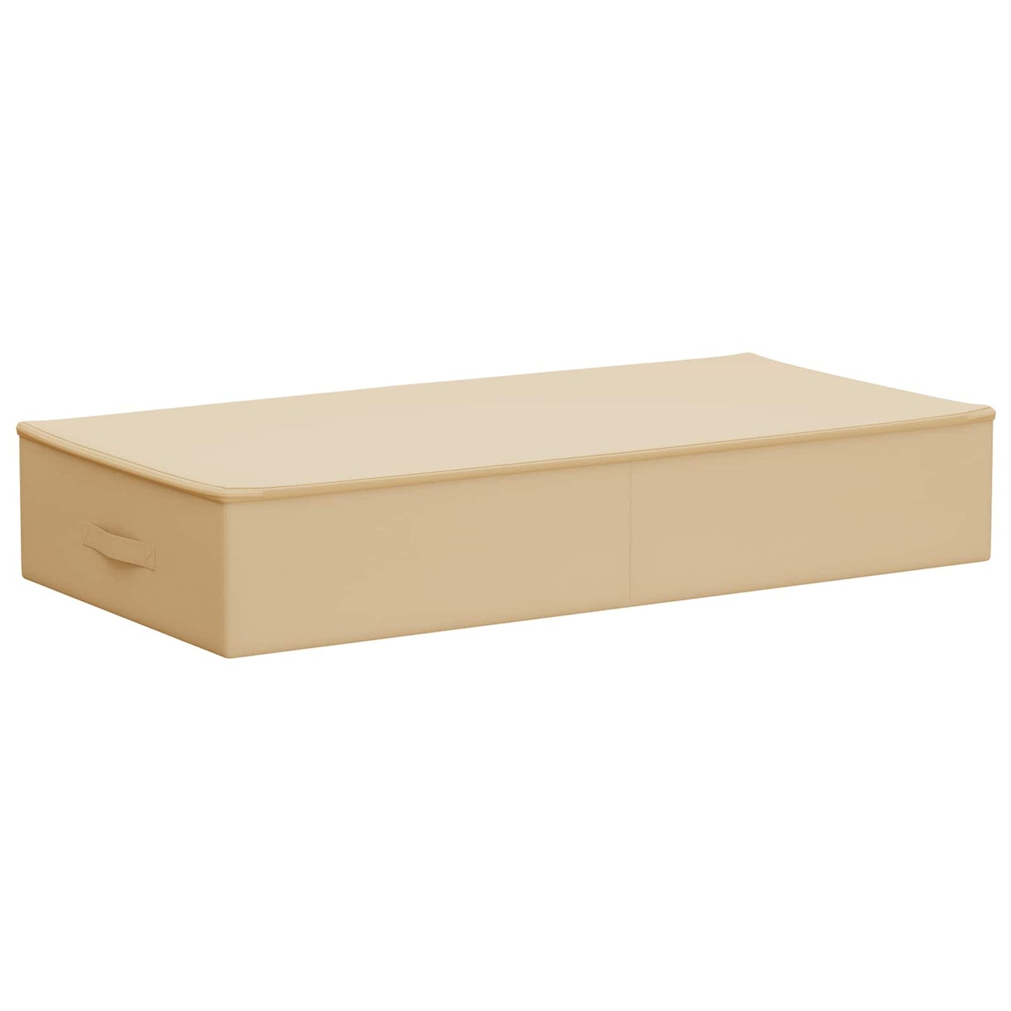 Lagringsboks Krem 90 x 48 x 15 cm Ikke-vevd stoff