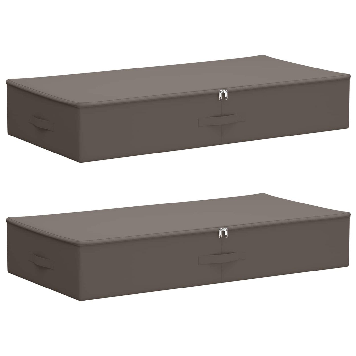 Lagringsboks 2 pcs Grå 100 x 50 x 18 cm Ikke-vevd stoff