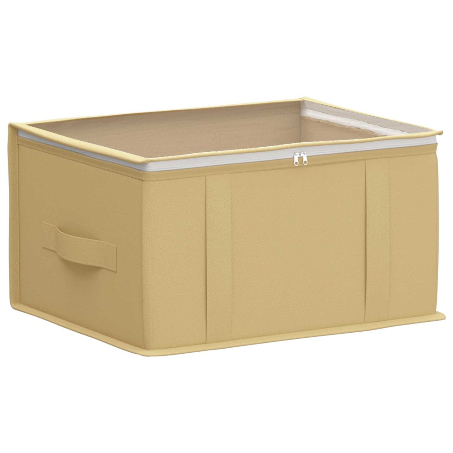 Lagerboks med gjennomsiktig toppvindu Krem 43 x 34 x 23 cm