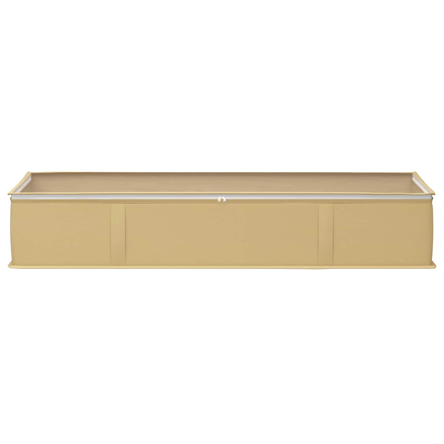 Lagerboks med gjennomsiktig toppvindu Krem 90 x 48 x 15 cm