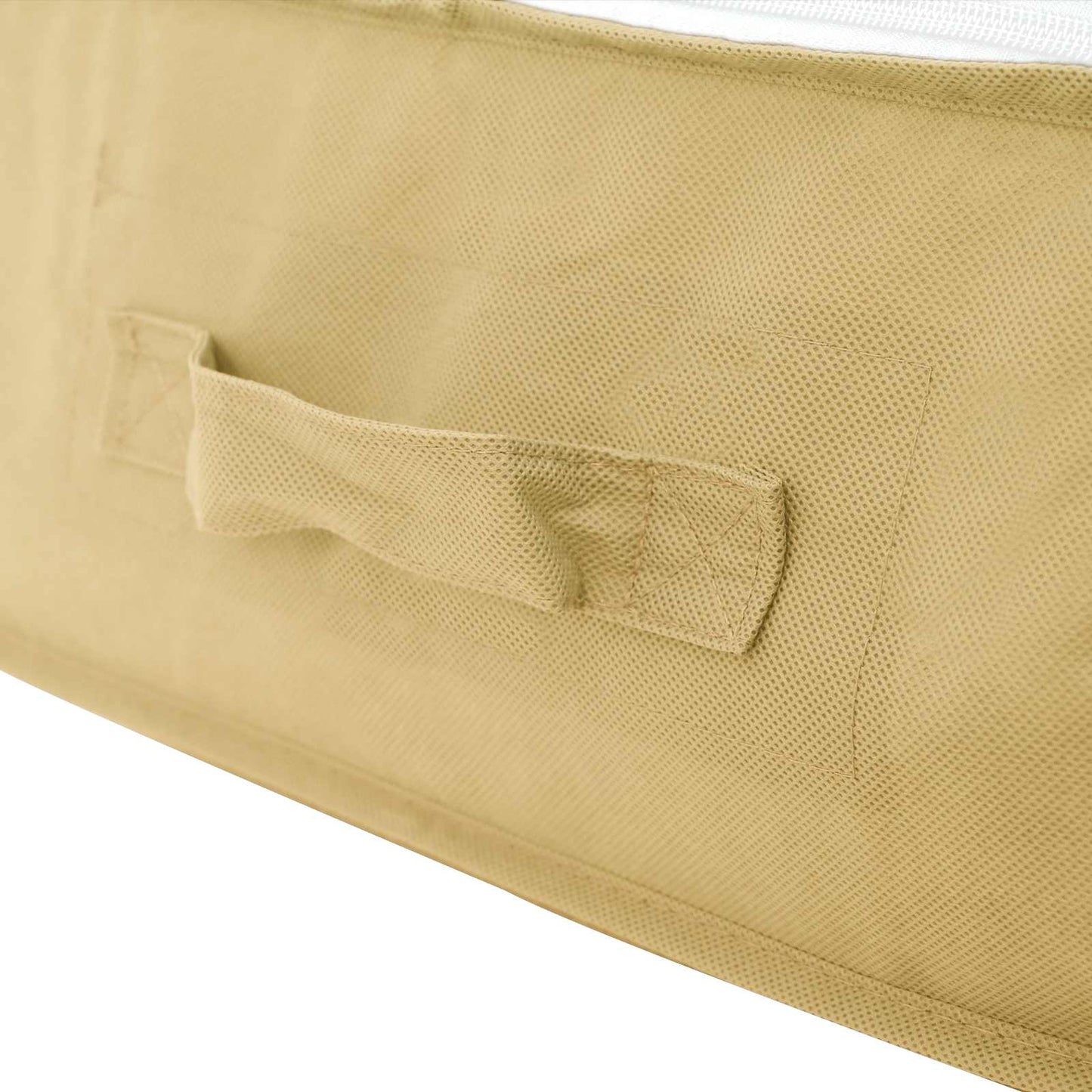 Lagerboks med gjennomsiktig toppvindu Krem 100 x 50 x 18 cm