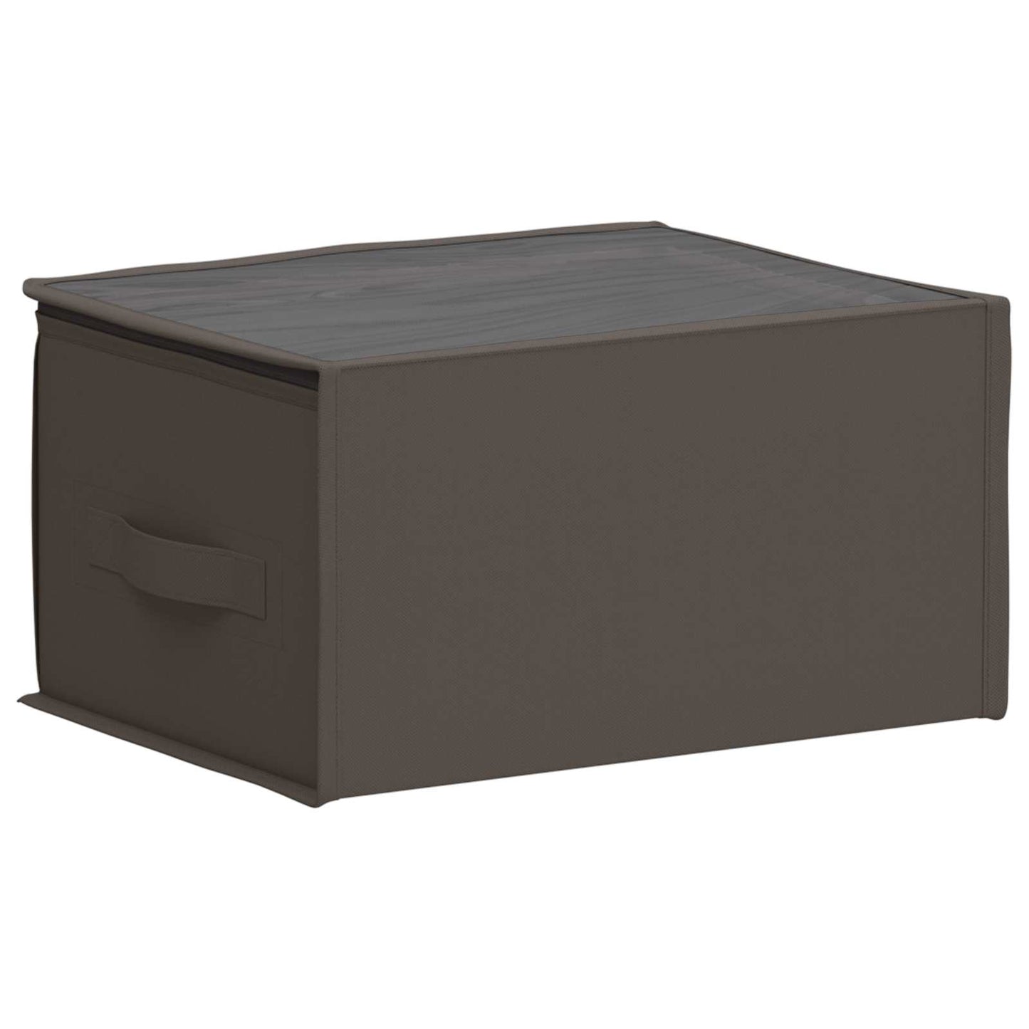 Lagerboks med gjennomsiktig toppvindu 6 pcs Grå 50 x 30 x 25 cm