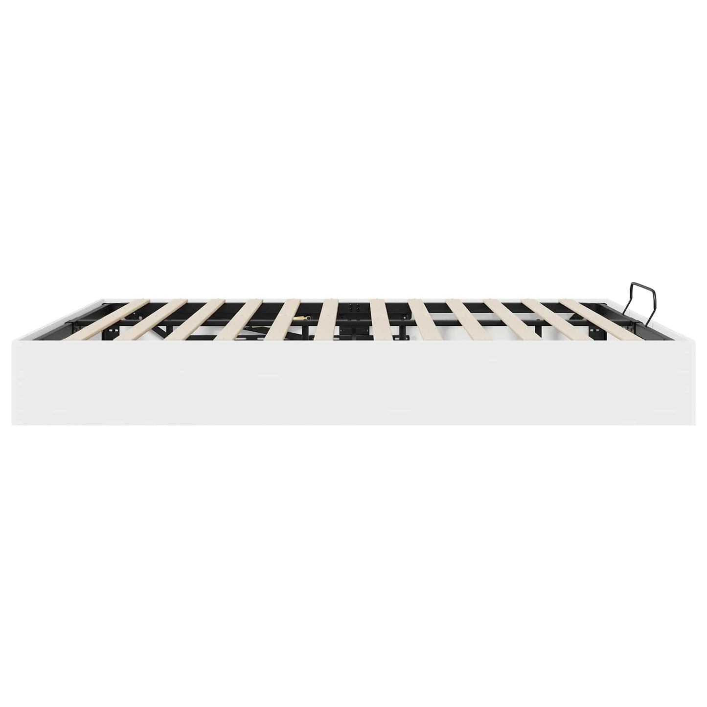 Ottoman sengeramme Hvit 203 x 180 x 25 cm Konstruert tre