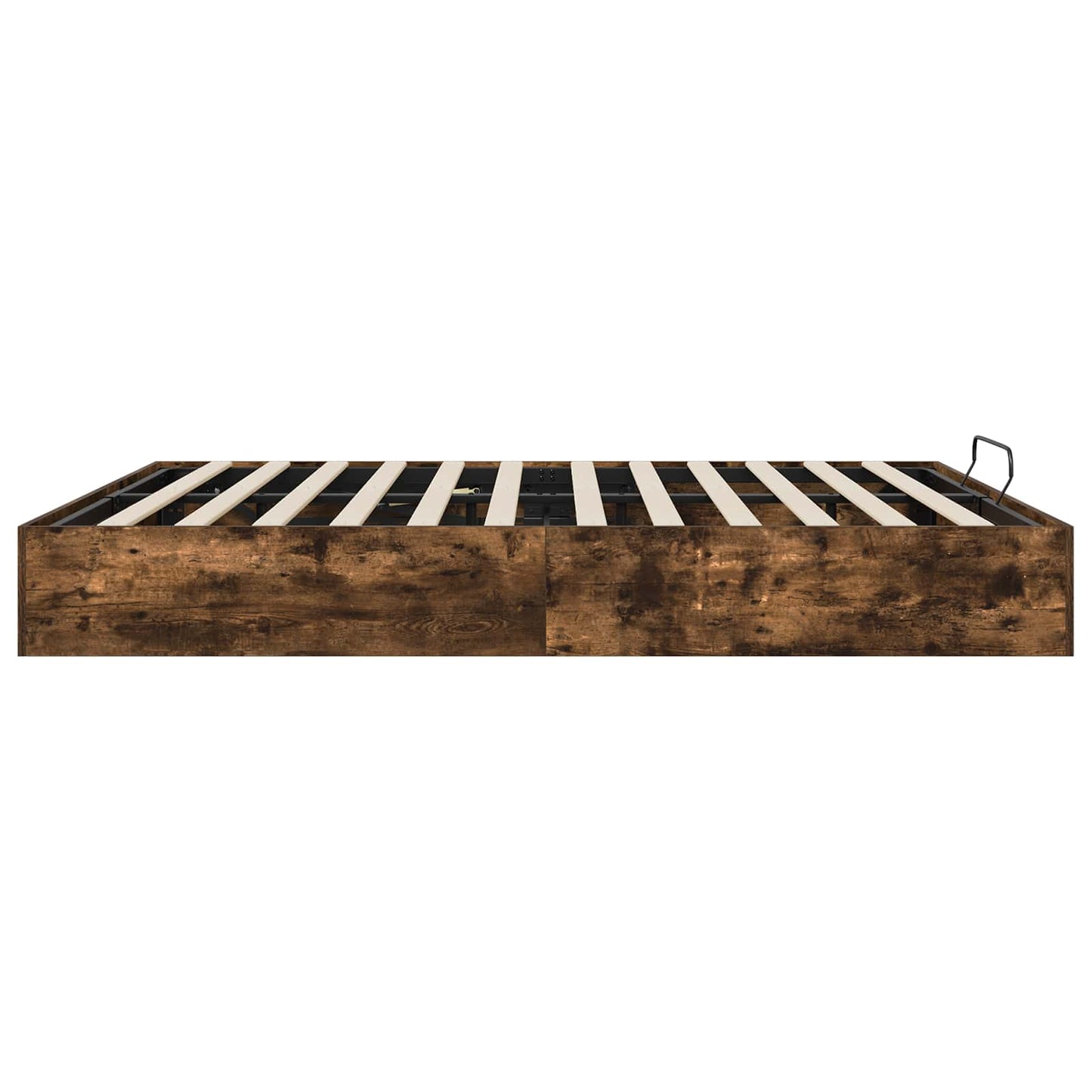 Ottoman sengeramme Røkt Eik 203 x 180 x 25 cm Konstruert tre