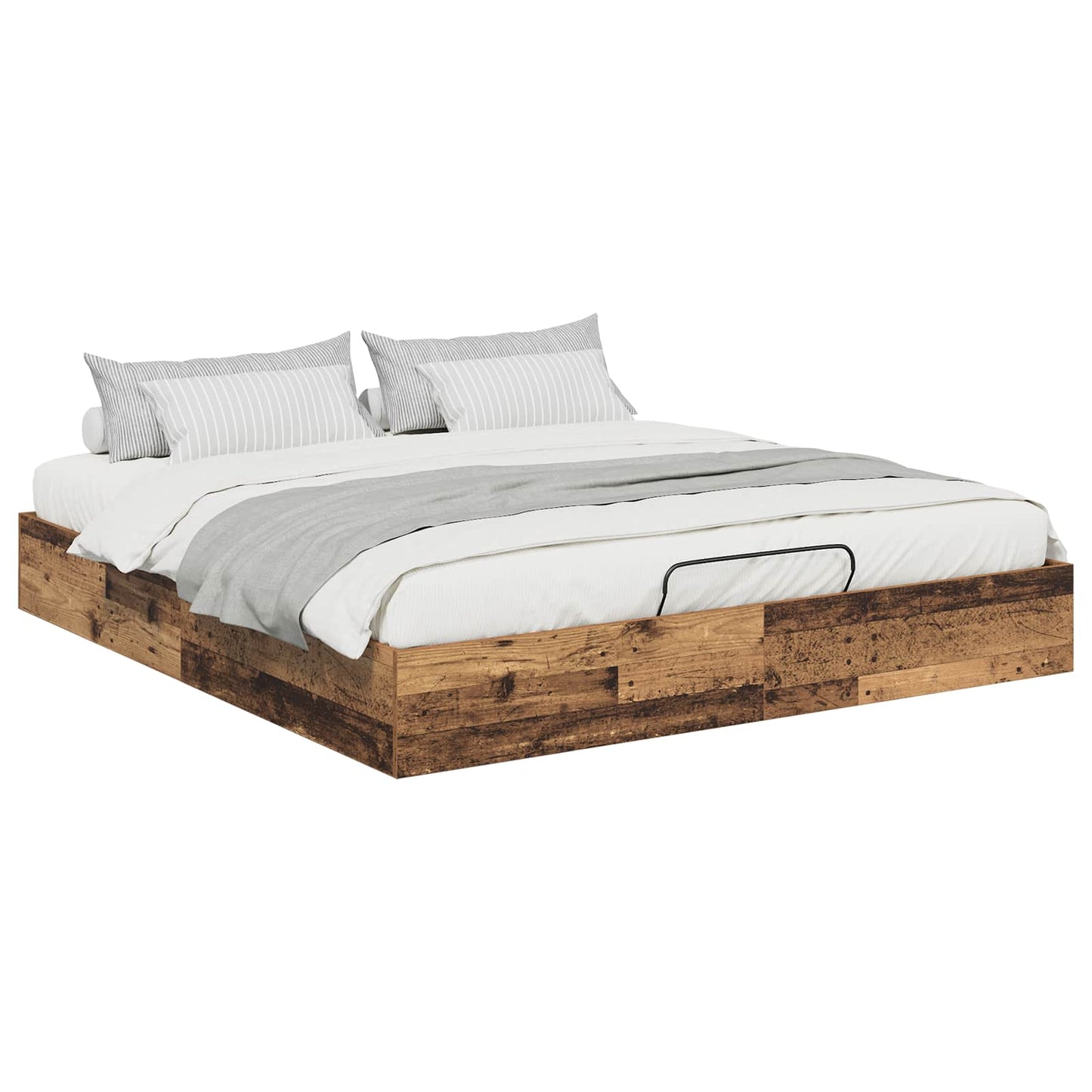 Ottoman sengeramme Gammelt tre 203 x 180 x 25 cm Konstruert tre