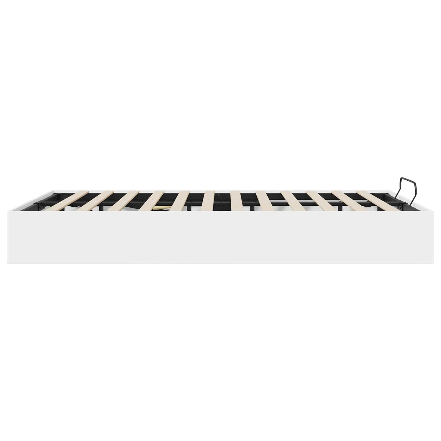 Ottoman sengeramme Hvit 203 x 120 x 25 cm Konstruert tre