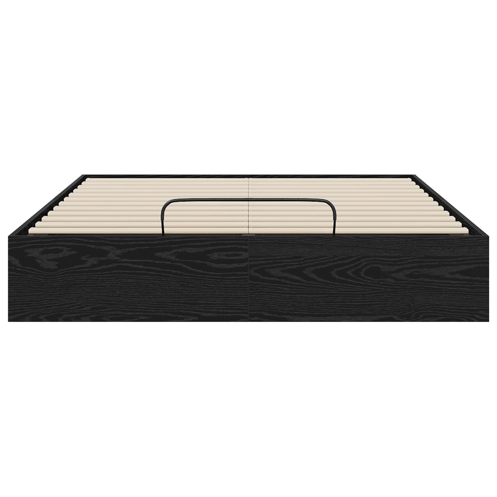 Ottoman sengeramme Svart Eik 193 x 120 x 25 cm Sponplate vidaXL