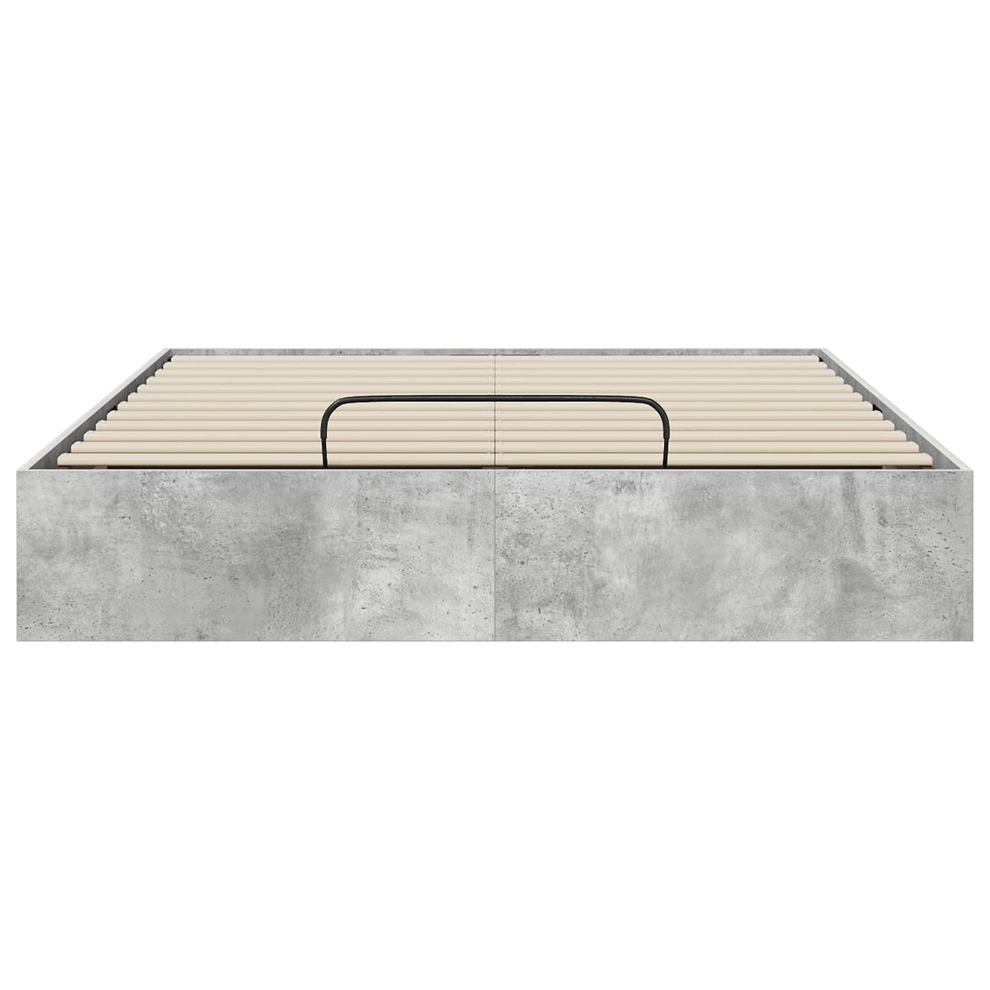 Ottoman sengeramme BetongGrå 140 x 200 cm Konstruert tre