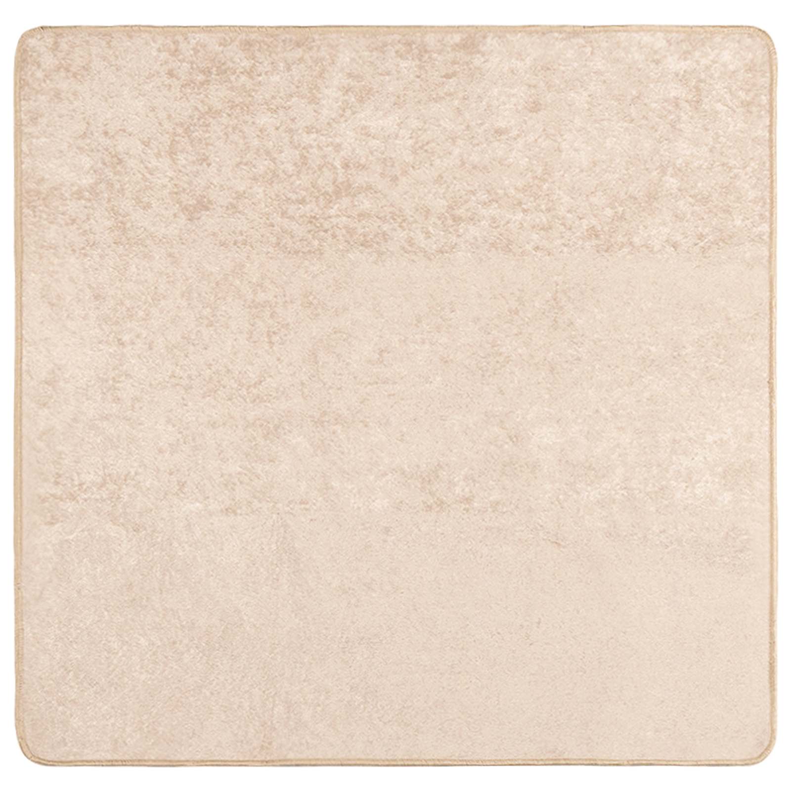 Teppe Print Krem 100 x 100 cm Polyester og PVC vidaXL
