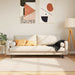 Teppe Print Krem 170 x 120 cm Polyester og PVC vidaXL