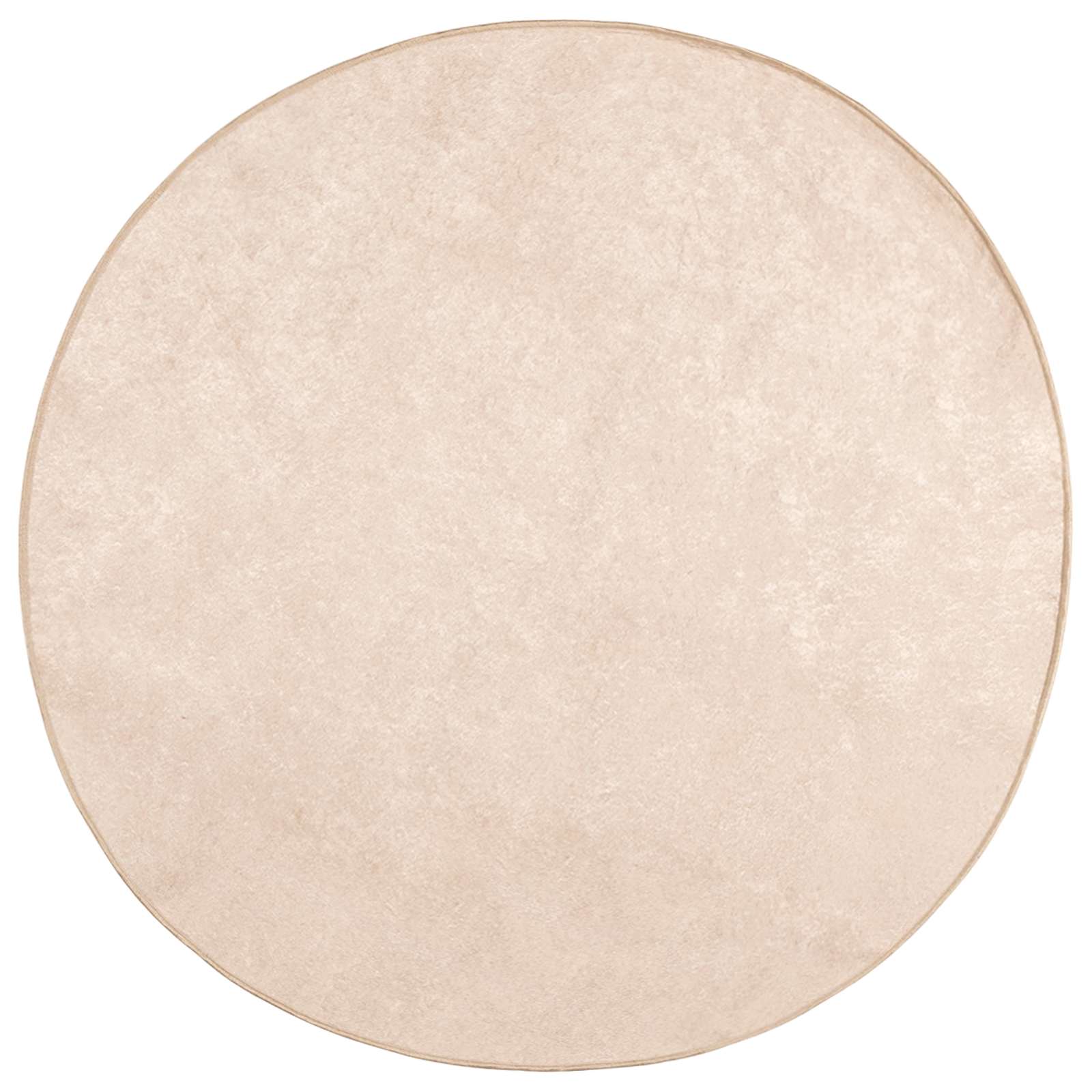 Teppe Print Krem Ø 120 cm Polyester og PVC vidaXL