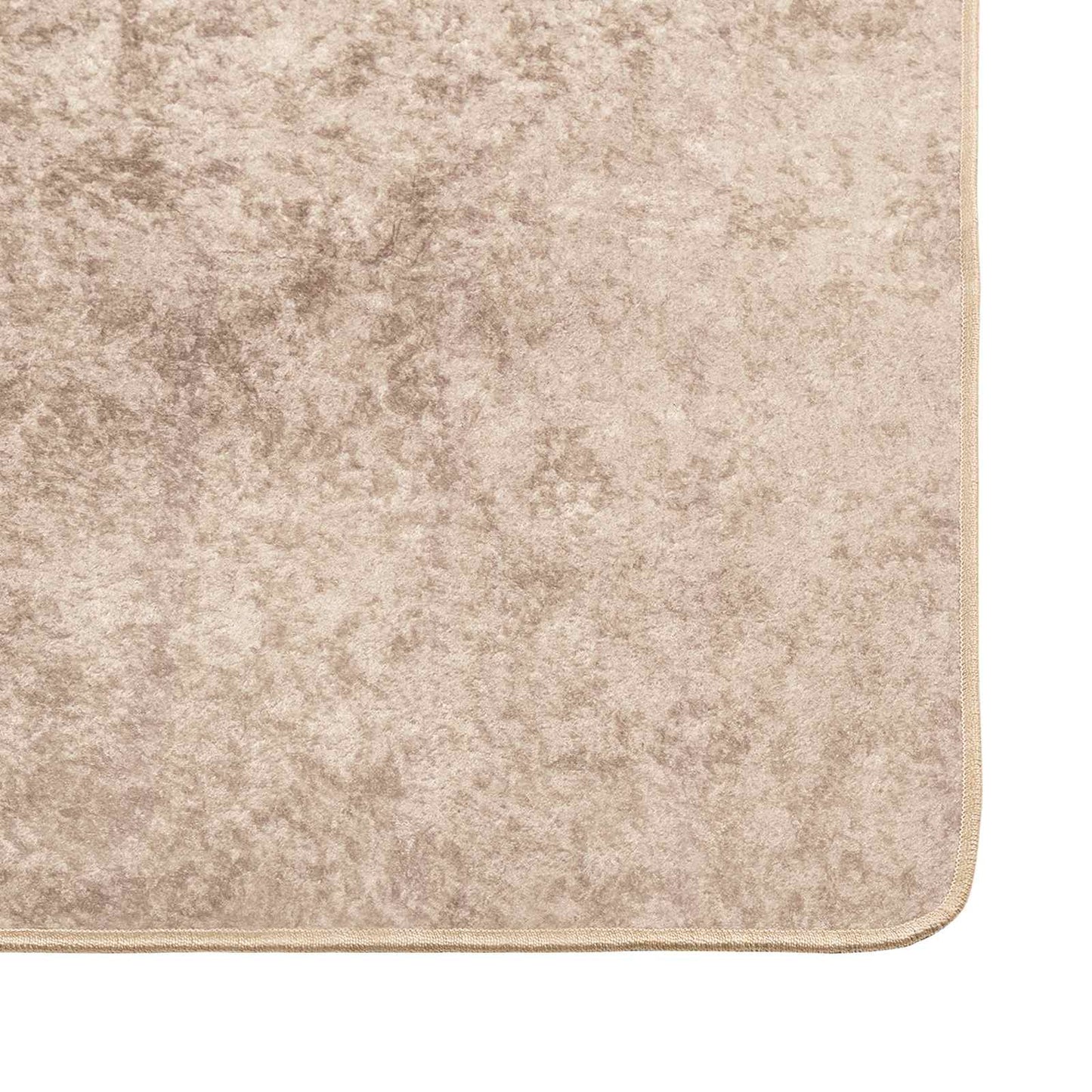 Teppe Runner MARSA Beige 80 x 150 cm Polyester og PVC