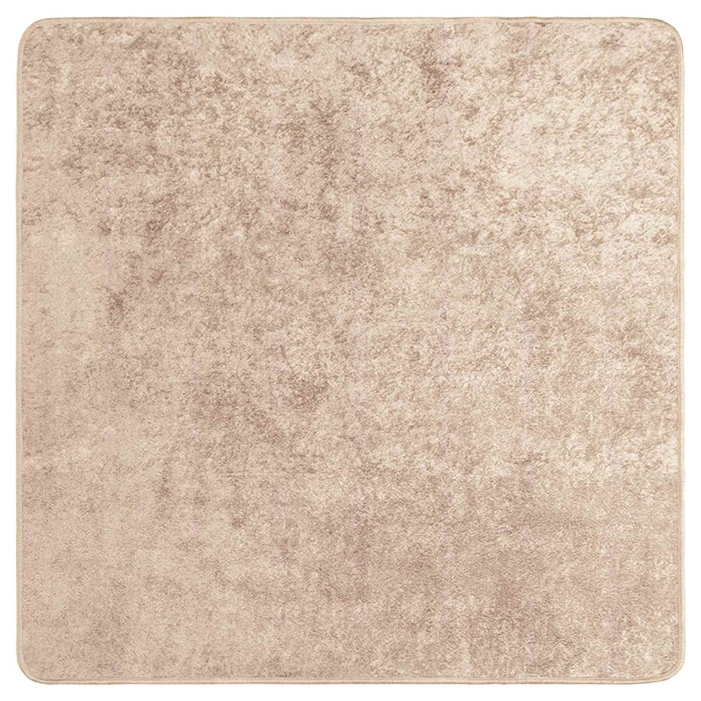 Teppe Runner MARSA Beige 100 x 100 cm Polyester og PVC