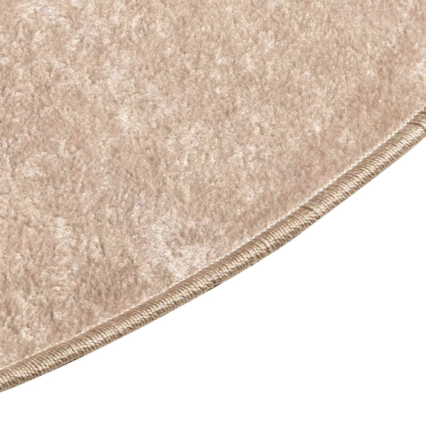 Teppe Runner MARSA Beige 120 x 120 cm Polyester og PVC