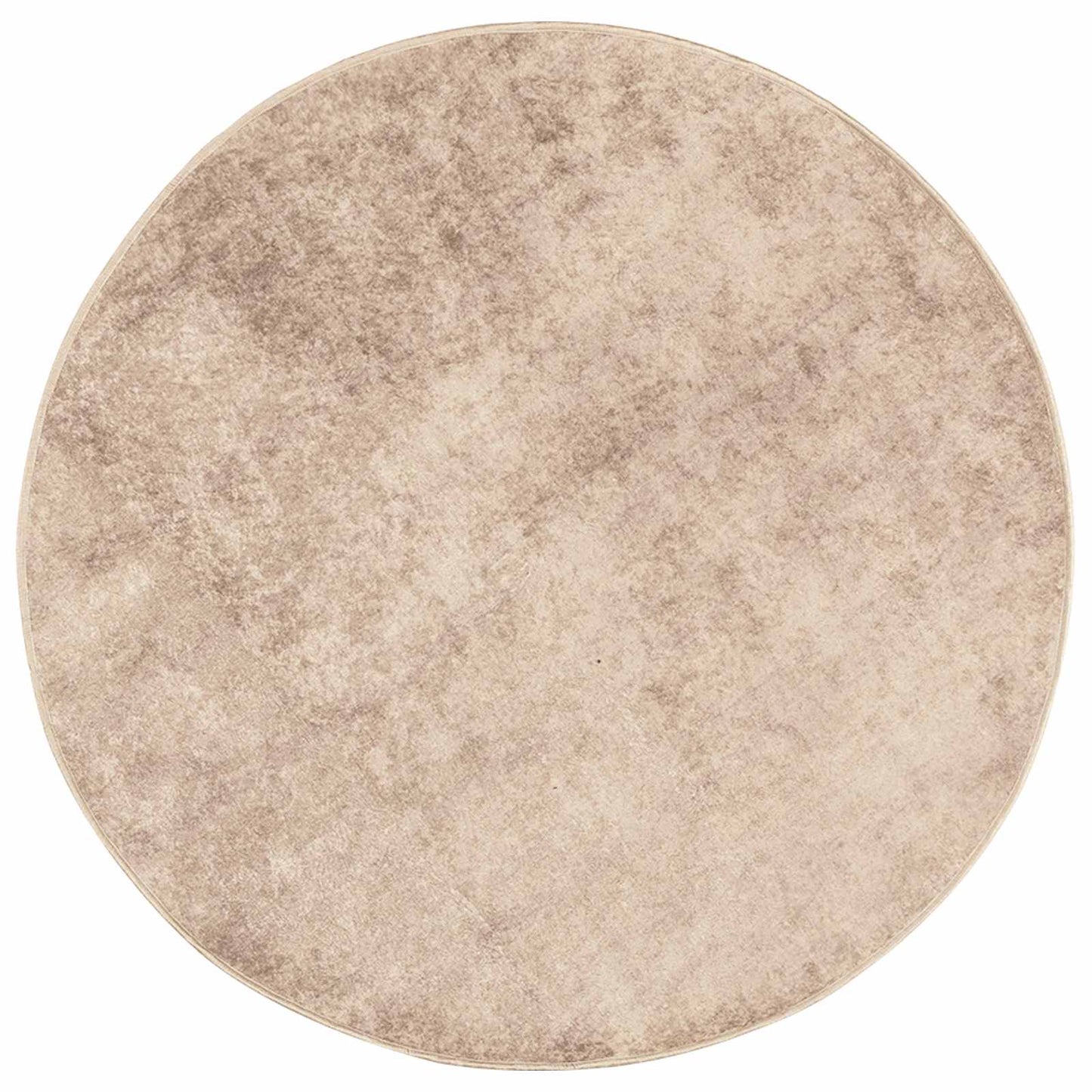 Teppe Runner MARSA Beige 120 x 120 cm Polyester og PVC