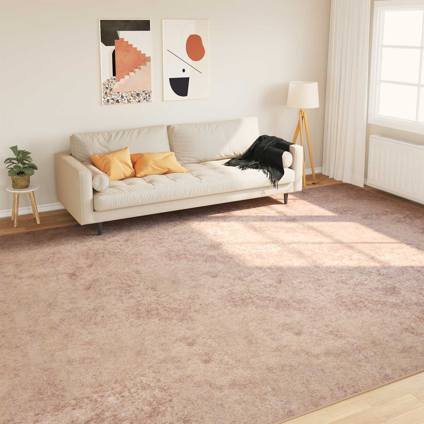 Teppe Runner MARSA sand 300 x 400 cm Polyester og PVC