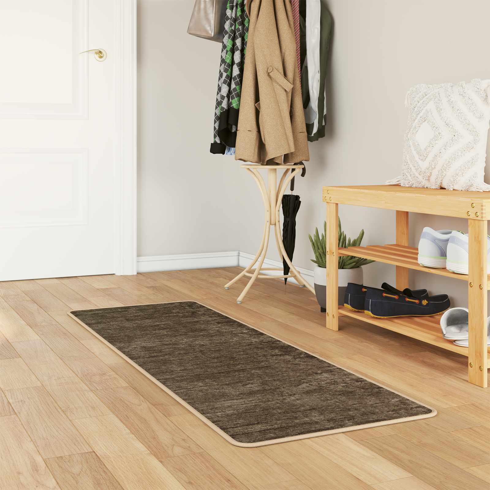 Teppe Runner MARSA Skoggrønn 200 x 50 cm Polyester og PVC vidaXL