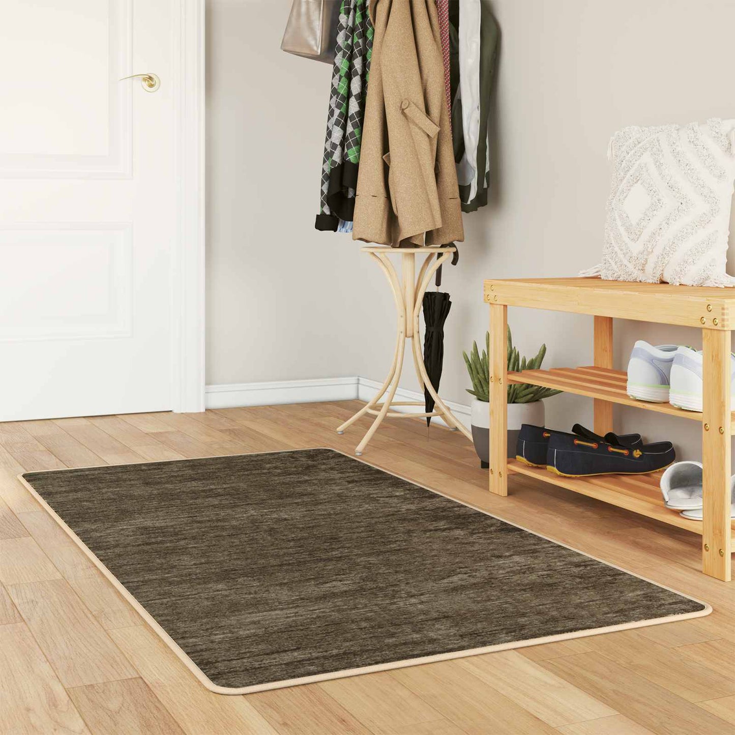 Teppe Runner MARSA Skoggrønn 150 x 80 cm Polyester og PVC vidaXL
