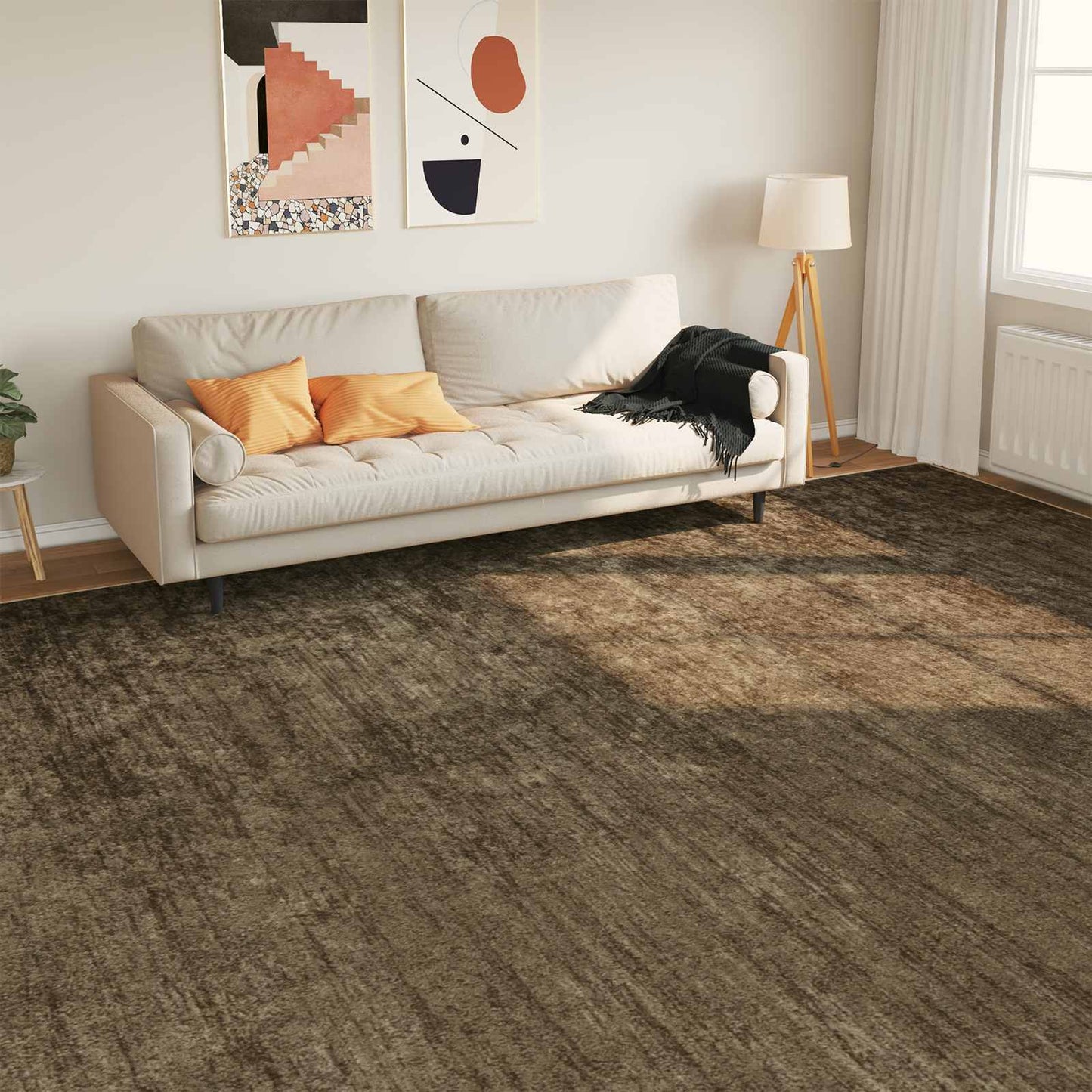 Teppe Runner MARSA Skoggrønn 400 × 300 cm Polyester og PVC vidaXL
