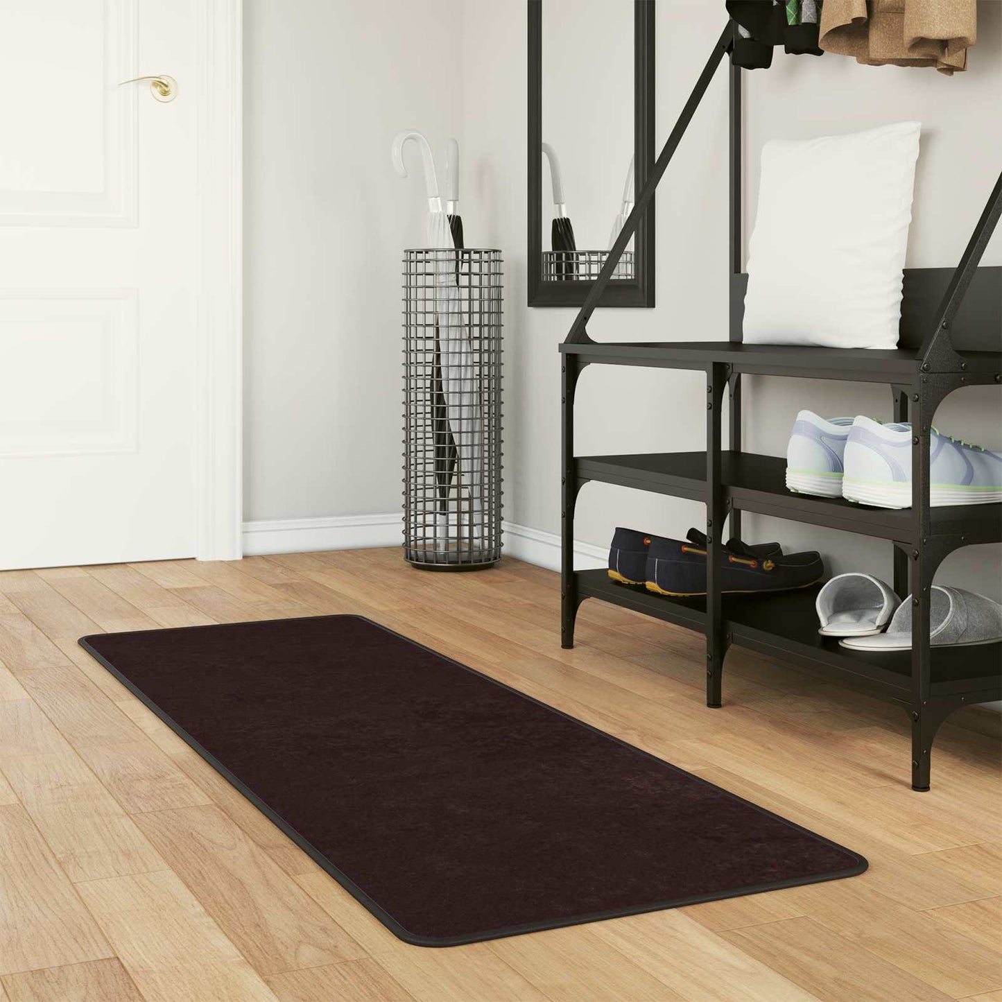 Teppe Runner MARSA Antrasitt 150 x 50 cm Polyester og PVC vidaXL
