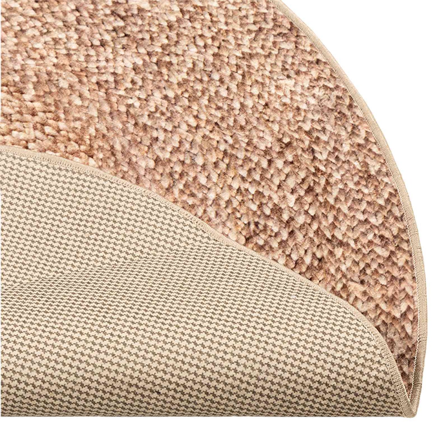Teppe Runner MARSA Gul 120 x 120 cm Polyester og PVC