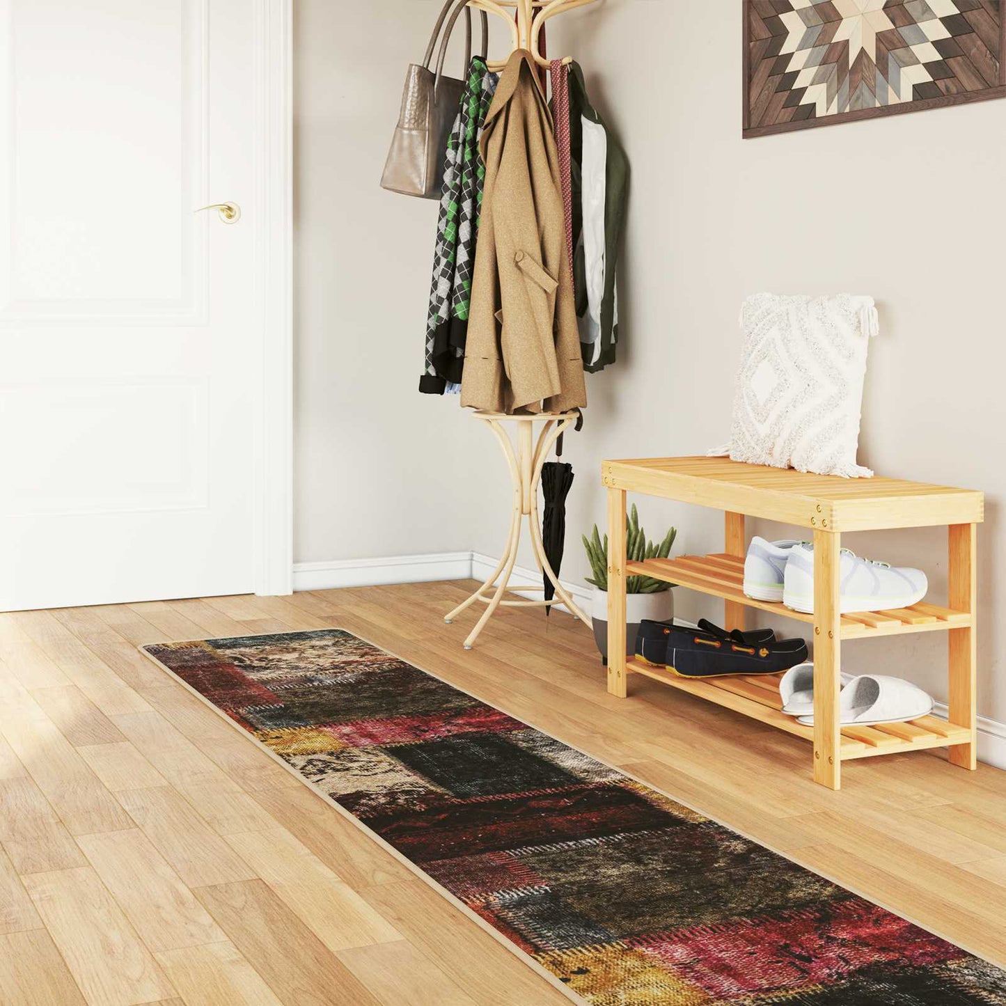 Teppe Runner MARSA Flerfarget 450 x 50 cm Polyester og PVC vidaXL